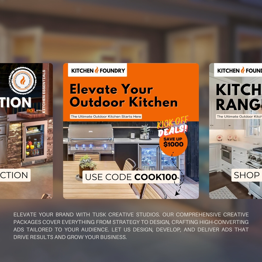 Kitchen Foundry ad creative by Tusk Creative Studios