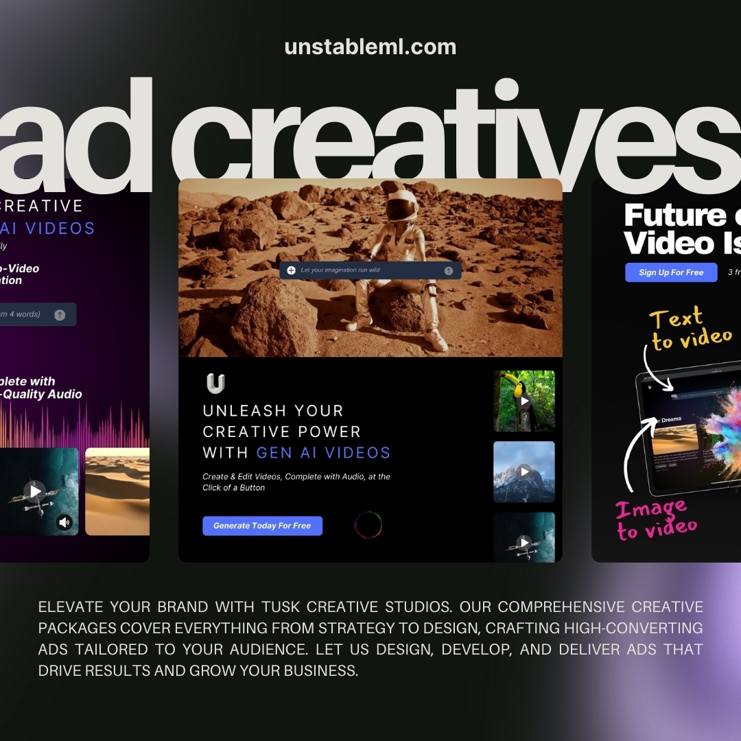 UnstableML website by Tusk Creative Studios