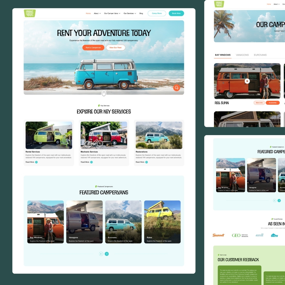 Vintage Surfari website by Tusk Creative Studios
