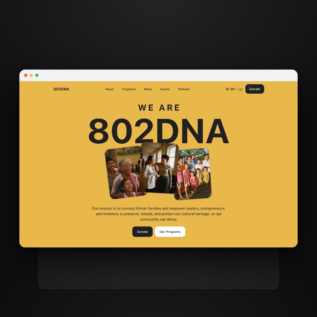 802DNA website by Tusk Creative Studios.