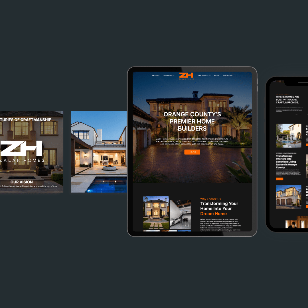 ZH Construction website by Tusk Creative Studios
